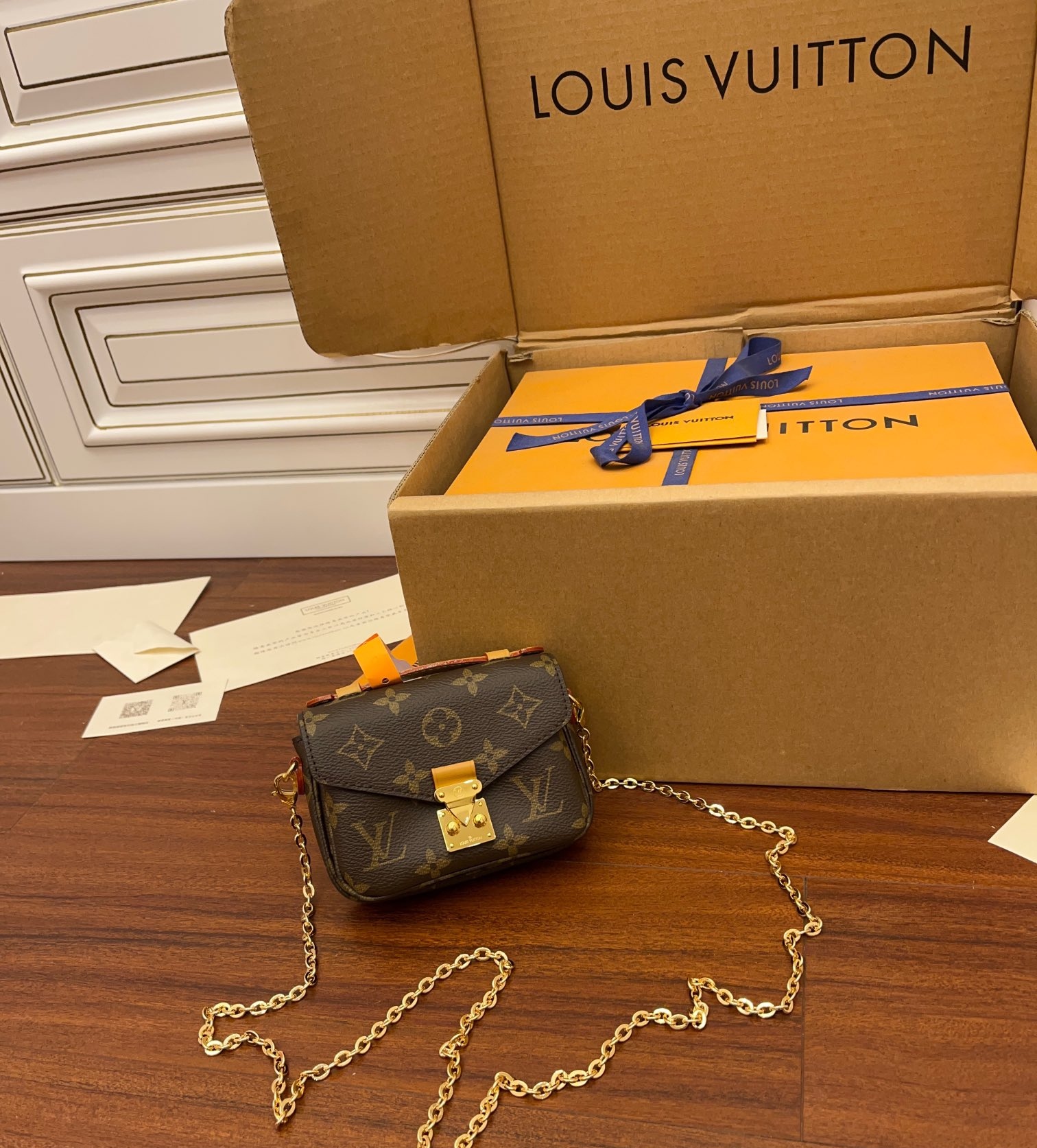 LOUIS VUITTON Louis Vuitton Monogram Micro Metis Brown M44875