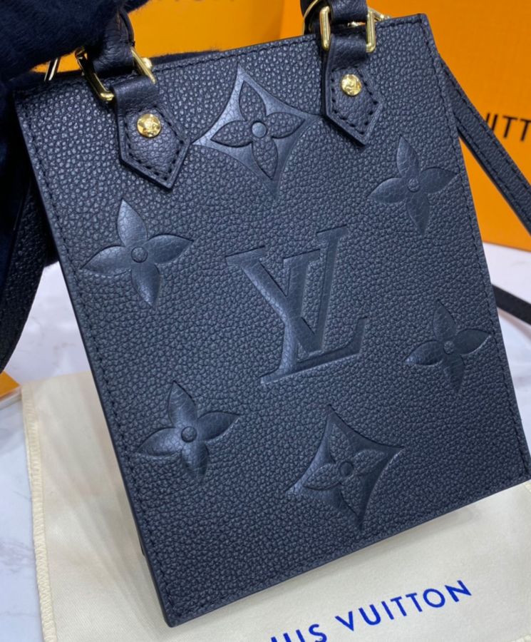 M80478 Louis Vuitton Monogram Empreinte Petit Sac Plat Bag