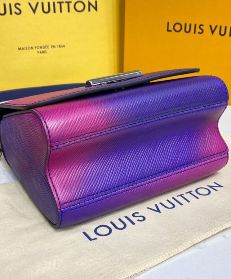 Louis Vuitton Pink Purple & Blue Gradient Epi Leather PM Twist Shoulder Bag