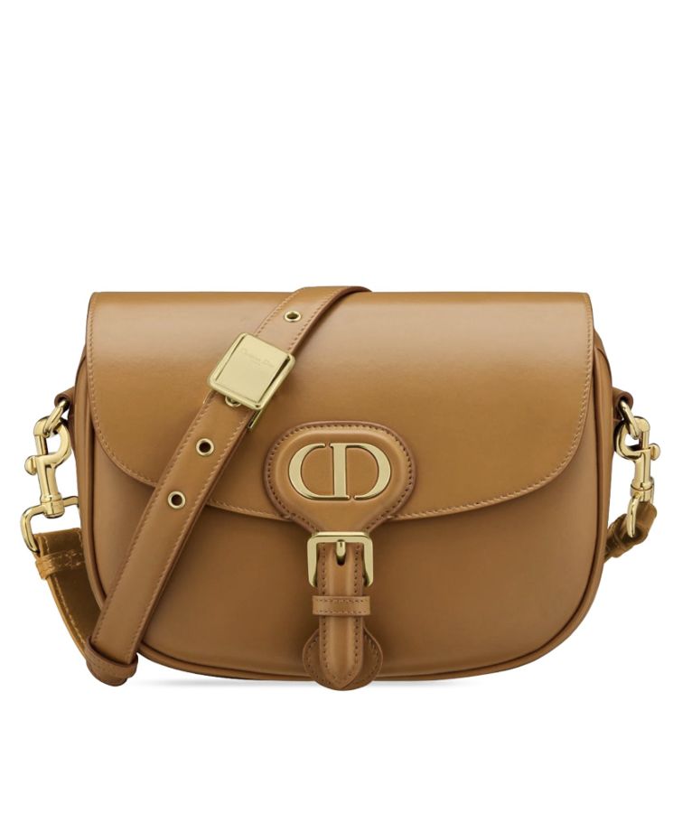 Medium Dior Bobby Bag Camel Box Calfskin