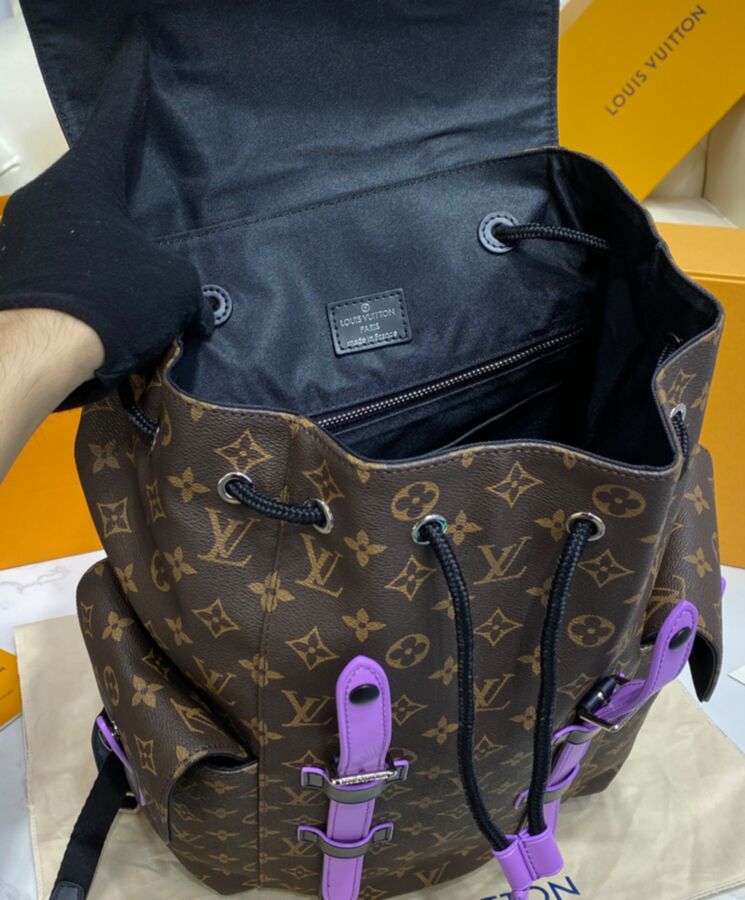 purple louis vuitton backpack