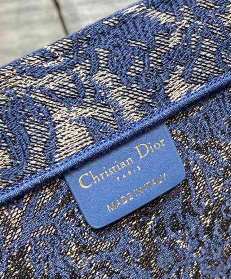Dior Large Dior Book Tote Blue - lushenticbags
