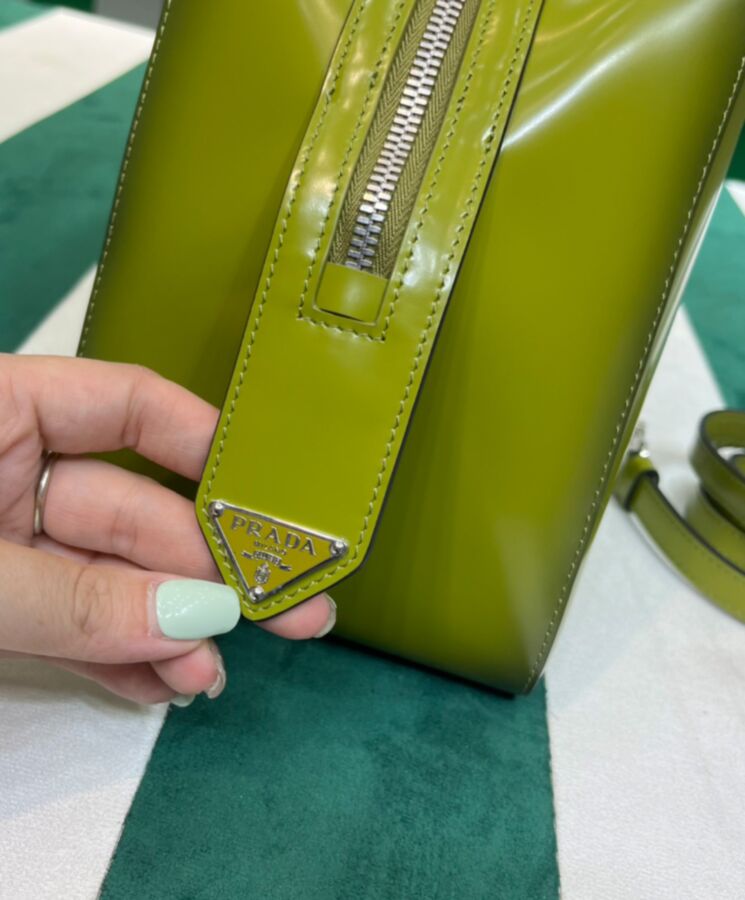 Prada Small Brushed Leather Supernova Handbag - Green