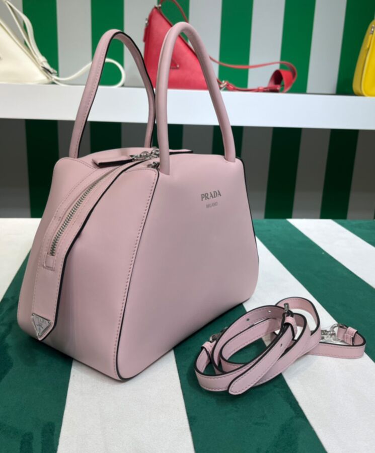 Prada Small Leather Prada Supernova Handbag 1BA366 Pink - lushenticbags