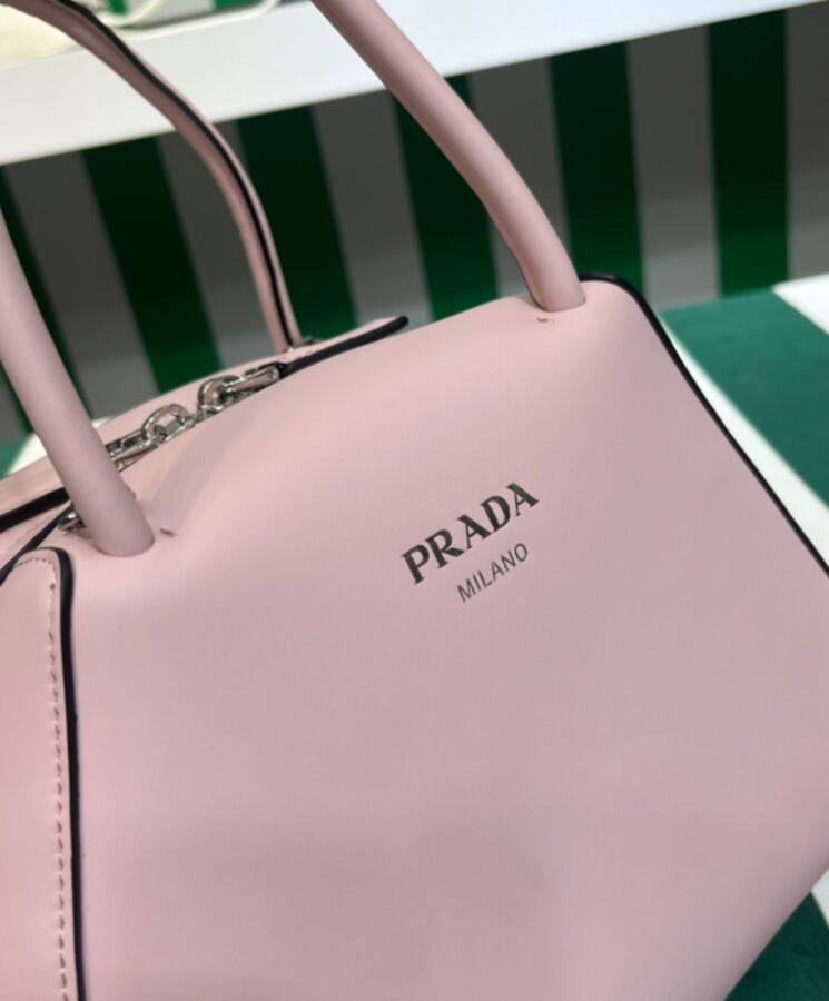 Prada - Women's Supernova Brushed Tote Bag - Pink - Leather