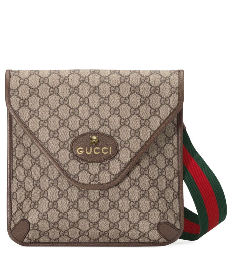 Gucci Soft GG Supreme Duffle Bag With Web 459311 Green - lushenticbags