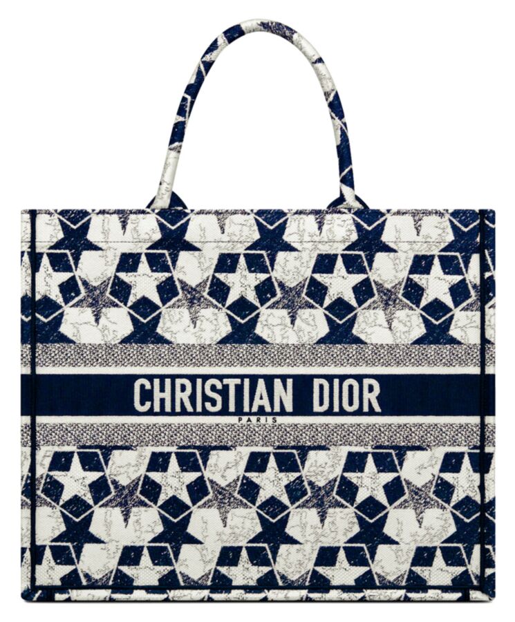 Dior Large Dior Book Tote Blue - lushenticbags