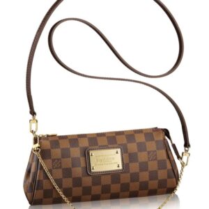 Louis Vuitton Lv Eva Chain Shoulder Clutch Crossbody Bag N55213 Damier Ebene