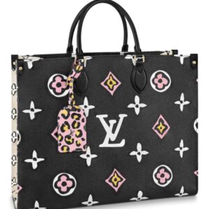 M45814 Louis Vuitton Monogram Coated OnTheGo GM Tote Bag