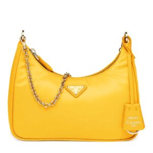 Prada Re-Edition 2005 nylon shoulder bag Yellow
