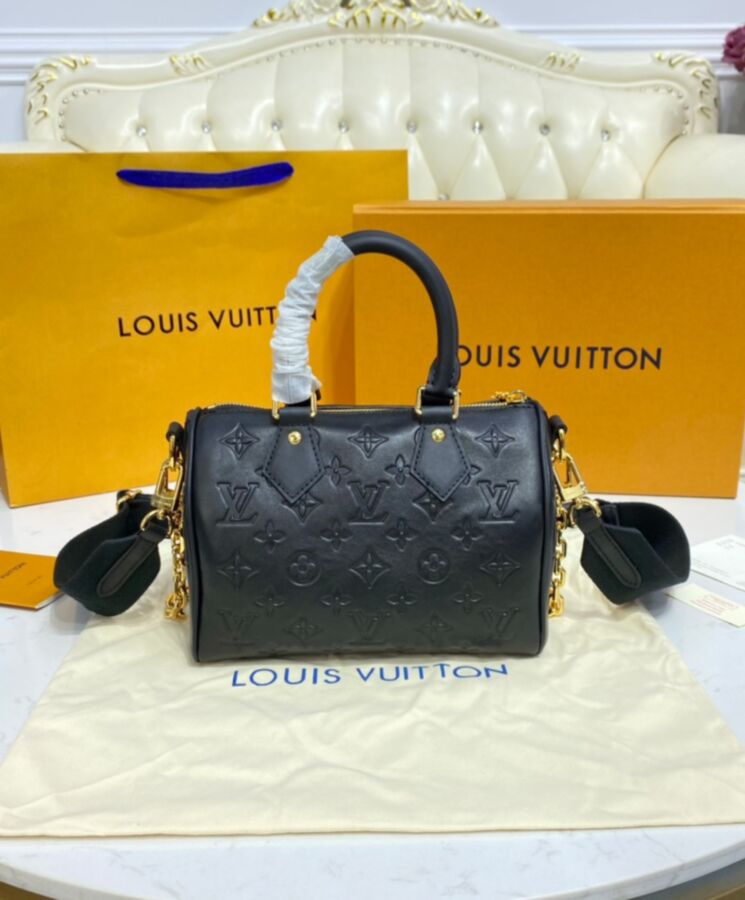 LV LIMITED EDITION SPEEDY BANDOULIERE 22 M58736 