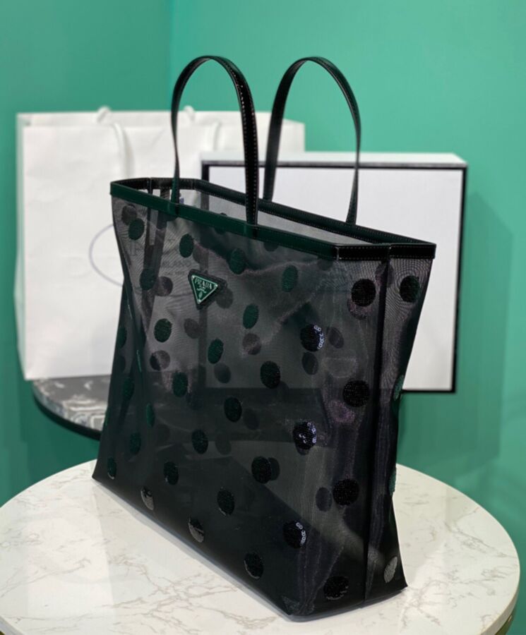 Shop Prada Large Padded Re-Nylon Tote Bag