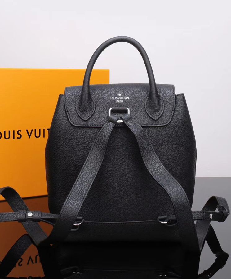 Louis Vuitton LV BackPack Bag Lock me M41815 Black Leather