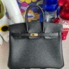 Hermes Birkin 25cm new Jonathan Black Gold Hardware Full Handmade