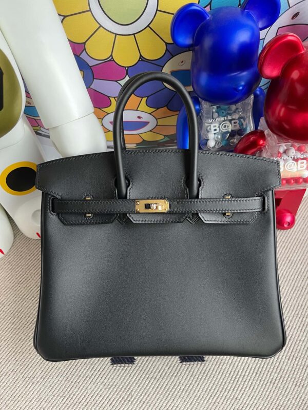 Hermes Birkin 25cm new Jonathan Black Gold Hardware Full Handmade