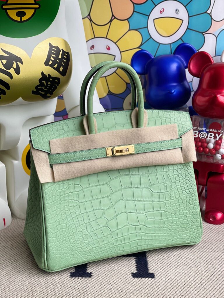 Perfect Hermes HERMES Birkin 30CM Z6 Malachite Togo Full handmade -  lushenticbags