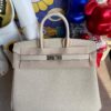 Hermes Birkin Togo ck10 Craie Silver Hardware 25cm Full Handmade