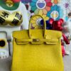 Hermes Birkin Alligator matte M9 Marigold yellow Gold Hardware 25cm Full Handmade