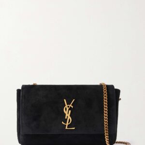 SAINT LAURENT Kate small suede and leather shoulder bag
