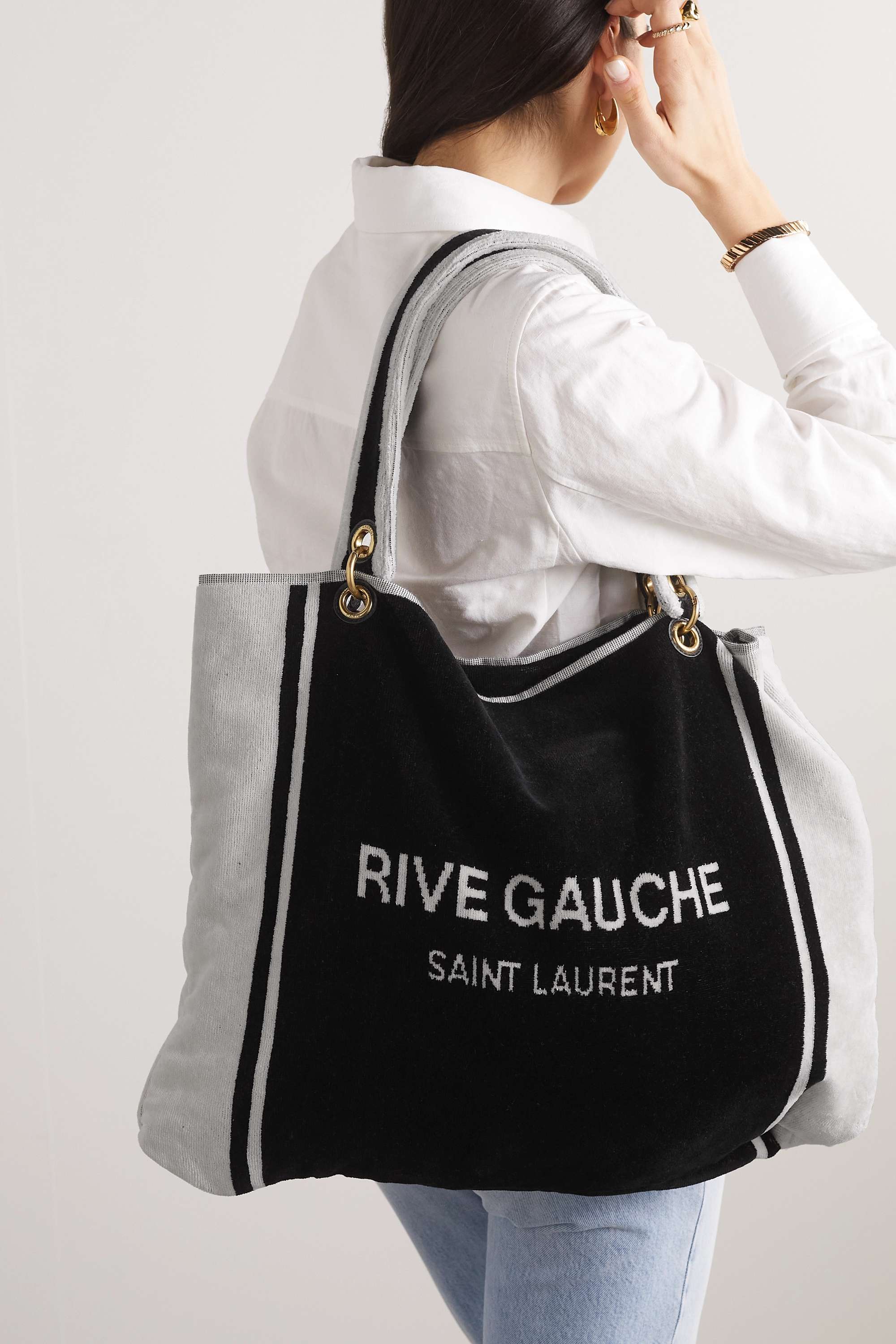 Saint Laurent Rive Gauche Beach Towel Bag