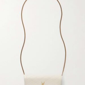 SAINT LAURENT Gaby quilted leather phone case