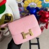 Hermes Constance Alligator matt Dream pink Gold Hardware 18cm Full Handmade