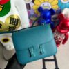 Hermes Constance Epsom W0 Vert Bosphore enamel Hardware 18cm Full Handmade
