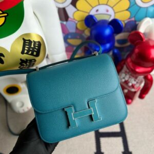 Hermes Constance Epsom W0 Vert Bosphore enamel Hardware 18cm Full Handmade