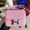 Hermes Constance Chevre X9 mallow purple & S3 Red Siver Hardware 18cm Full Handmade