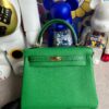 Hermes Kelly Touch Lizard Bamboo green Gold Hardware 25cm Full Handmade