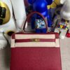 Hermes kelly Epsom k1 Rouge grenat Gold Hardware 25cm Full Handmade