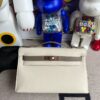 Hermes Mini pochette Swift nata & m8 Gris Asphalte Gold Hardware 22cm Full Handmade