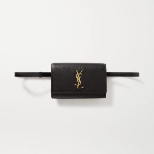 SAINT LAURENT Kate textured-leather belt bag