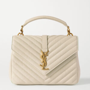 SAINT LAURENT College medium quilted leather tote