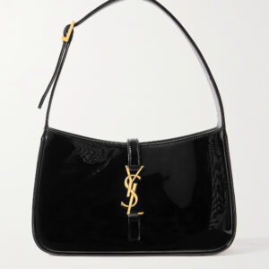 SAINT LAURENT Le 5 à 7 patent-leather shoulder bag