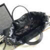 Chanel 22 Backpack AS3859 Shiny Black Calfskin With Sliver Logo