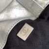 Chanel 22 Backpack AS3859 Shiny Silver Calfskin With Sliver Logo