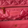 Chanel 22 Handbag AS3261 Shiny Calfskin Gold-Tone Metal Coral Pink