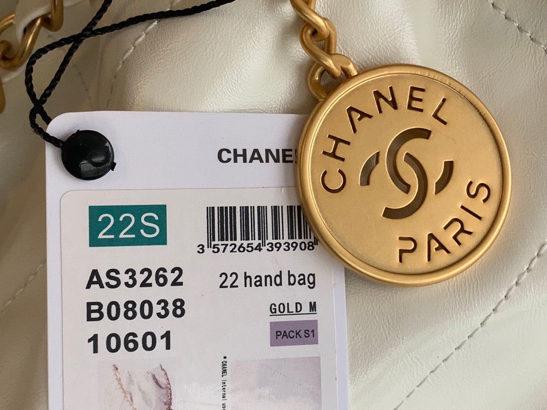 Chanel 22 Handbag 22S Calfskin Black
