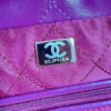 Chanel 22 Handbag Shiny Calfskin AS3261 Rose Red