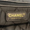 Chanel 22 Handbag Shiny Calfskin Gold AS3261 Black