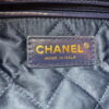 Chanel 22 Handbag Shiny Calfskin Gold AS3261 Navy Blue