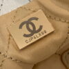 Chanel 22 Handbag Shiny Calfskin Gold AS3261 White