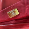 Chanel 22 Small Handbag Shiny Calfskin AS3260 Red