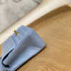 Chanel A01112 Flap Classic Bag Lambskin Light Blue Gold