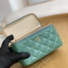 Chanel A81242 Vanity with chain Lambskin Gold football Light Green