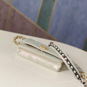 Chanel A86092 WOC Chain Wallet Bag Lambskin White