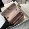Chanel A92236 Flap Bag With Top Handle Lambskin & Gold-Tone Metal Pink