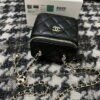 Chanel AP1447 Small Vanity With Chain Calfskin Black