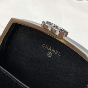 Chanel AP2398 Small Vanity Case Acrylic Black Silver